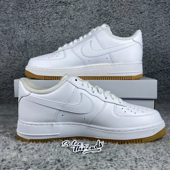 Nike Air Force 1 Low \'07 White Gum Size 13 Men Sneakers DJ2739-100